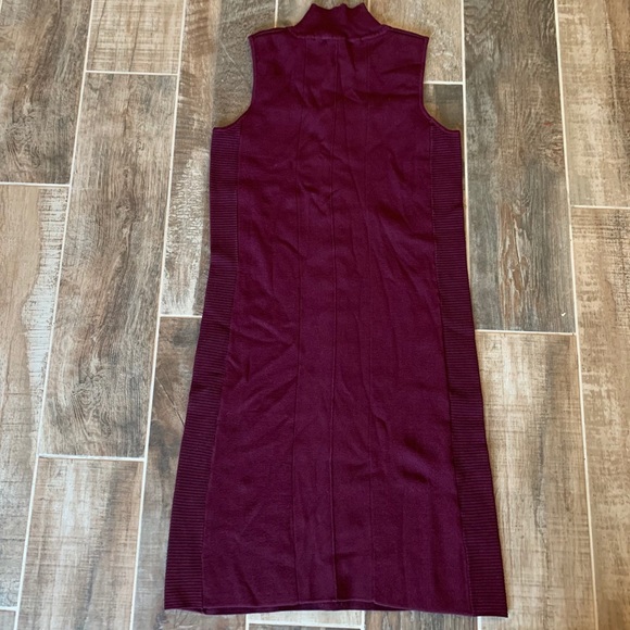 ✨ NWT I.N.C Burgundy Studded Mock Neck Dress - Picture 11 of 11